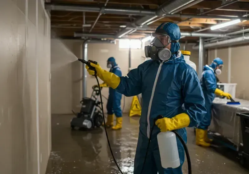 Basement Sanitization and Antimicrobial Treatment process in Hagerstown, MD